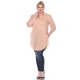 thumbnail image 2 of White Mark Women's Classic Button-Down Tunic Top, 2 of 6