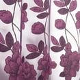 thumbnail image 4 of LELINTA 2 Panels Window Curtain Floral Sheers Voile Drapes for Living Room Bedroom Kitchen Home Decor, Set of 2, 1x2.5m, 4 of 5