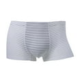 thumbnail image 3 of B91xZ Boxers pour Hommes en Coton Extensible Évacuant L'Humidité avec Poche, Blanc G, 3 of 5