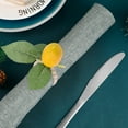 thumbnail image 4 of Houderco 6Ud Napkin Buckles De Plástico Con Flores Simuladas De Servilleta Decorativos Para Fiesta, 4 of 6