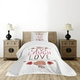 thumbnail image 4 of Ambesonne Live Laugh Love Quilted Bedspread Set 2 Pcs, Teacup Cookies, Twin Size, Multicolor, 4 of 5
