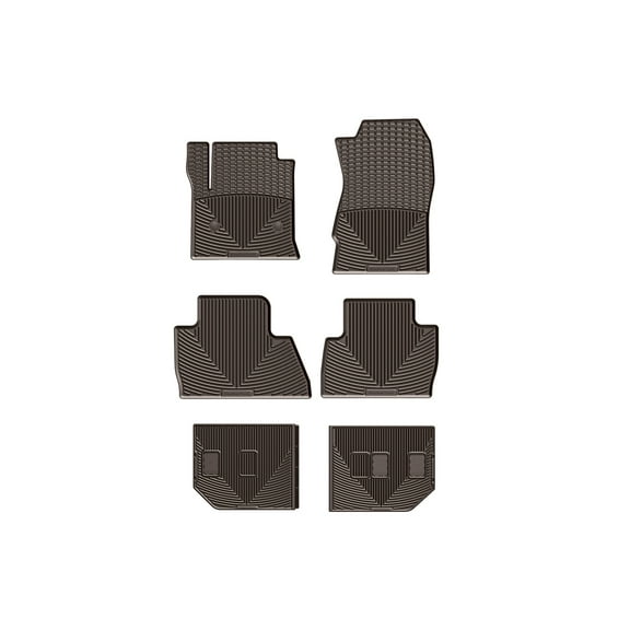 WeatherTech All-Weather Floor Mats compatible with Suburban, Escalade ESV, Yukon XL - Complete Set (1st, 2nd, & 3rd Row), Cocoa