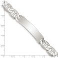 thumbnail image 4 of Sterling Silver Bracelet ID Anchor 10 mm 8.5 in 8.5inch Polished Engraveable Link, 4 of 5