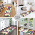 thumbnail image 6 of Yayeee Runner Rug for Bedroom 2'x6' Machine Washable Hallway Non Slip Mat, Purple Geometric, 6 of 8