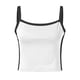 thumbnail image 2 of Gibobby Camiseta básica de verano con cuello redondo y sin mangas para mujer(Blanco,M), 2 of 5
