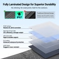 thumbnail image 6 of HQST 200W Ultra-Light Portable Solar Panel for Power Station & Solar Generator, 25% High Efficiency N-Type Solar Charger, IP67 Waterproof, Foldable with Kickstands, 6 of 10