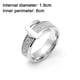 thumbnail image 2 of Anillo de banda estilo hebilla de cinturón de acero inoxidable de 6 mm, 2 of 5