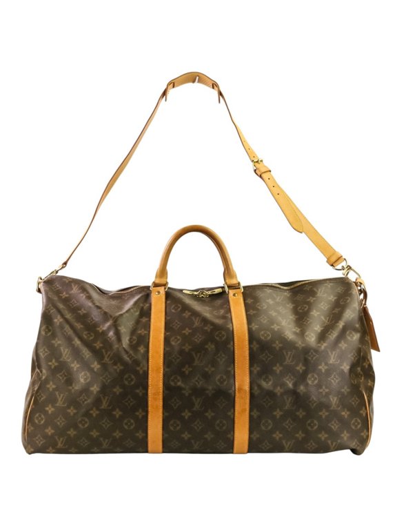Pre-Owned LOUIS VUITTON Louis Vuitton Monogram Keepall Bandoulière 60 Boston Bag M41412 Brown...