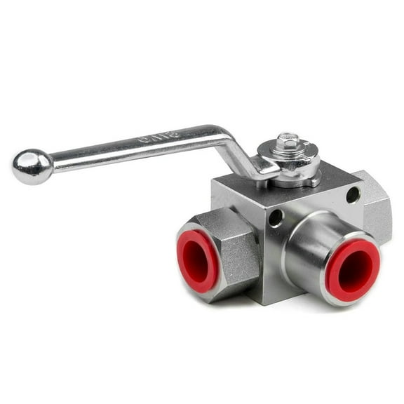 NPT12 Hydraulic Ball Valve 3 Way with L Hole Design for Enhanced Sealing