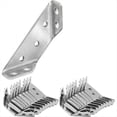 thumbnail image 1 of Conector de Esquina Universal para Muebles de 20 Piezas, Conector de FijacióN en áNgulo, de Soporte Triangular, Soporte de Esquina de Acero Inoxidable, 1 of 5