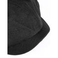 thumbnail image 6 of Deago Men's Newsboy Flat Cap Classic Vintage 8 Panel Cotton Gatsby Lvy Golf Cabbie Beret Hat (Black), 6 of 9