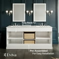 thumbnail image 6 of Eviva Epic Transitional White Bathroom Vanity, 6 of 7