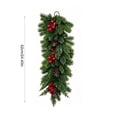 thumbnail image 4 of YingYouFu Christmas Pine Teardrop Swag, Artificial Cedar Wall Hanging Garland Fir, Pinecone Decoration for Front Door Entryway Living Room Wall Mantel, 4 of 6