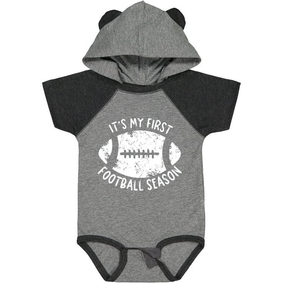 Inktastic It's My 1st Football Season Distressed Boys or Girls Baby Bodysuit