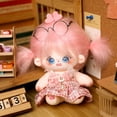 thumbnail image 3 of Muñeca de algodón de peluche para niños, muñeco de 20cm con forma de estrella, peluches de bebé, sin atributos, chica de pelo rosa, juguetes para Fans, regalo de colección, 3 of 4