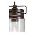 thumbnail image 4 of allen + roth Vallymede Aged Bronze Farmhouse Clear Glass Jar Mini Hanging Pendant Light, 4 of 9