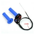 thumbnail image 5 of DYNWAVECA Twist Throttle Cable Stainless Steel Silicone Handle Assembly Fit for 150cc-250cc , Blue, 5 of 5