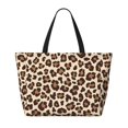 thumbnail image 2 of PAYOHTO Leopard Print Design Large Beach Tote Bags for Womens Mens Sandproof Swim Pool Bag with Zipper for Travel Vacation, 2 of 7