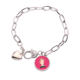 thumbnail image 1 of Temblores, temblores, temblores. Pulsera de cadena de corazón joyería encanto moda, 1 of 3