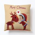 thumbnail image 1 of 45*45CM siesta Año Nuevo Santa Claus funda de cojín funda de almohada funda de cojín de sofá de coche zhangyuxiang LED, 1 of 2