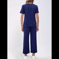 thumbnail image 4 of Conjunto Deportivo de Dos Piezas para Mujer, Informal, de Corta y Pantalón . Azul Oscuro S, 4 of 5