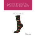 thumbnail image 2 of MeMoi Women's Christmas Tree Truck Holiday Crew Socks - Womens - Female, 9-11, Black, 2 of 7