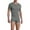 Grey, variant on INCERUN Men's Short Sleeve Fit Leotard Comfortable Zipper Home Unitard Jumpsuit