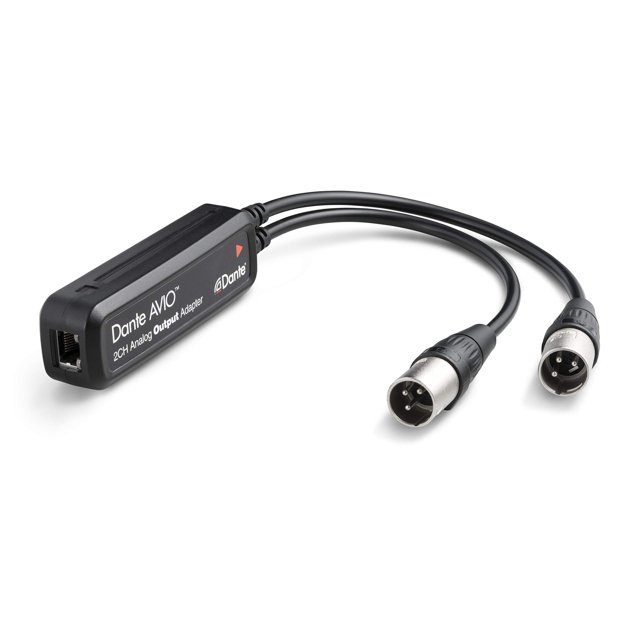 Adaptador de salida analógica Dante AVIO de 2 canales - Audinate