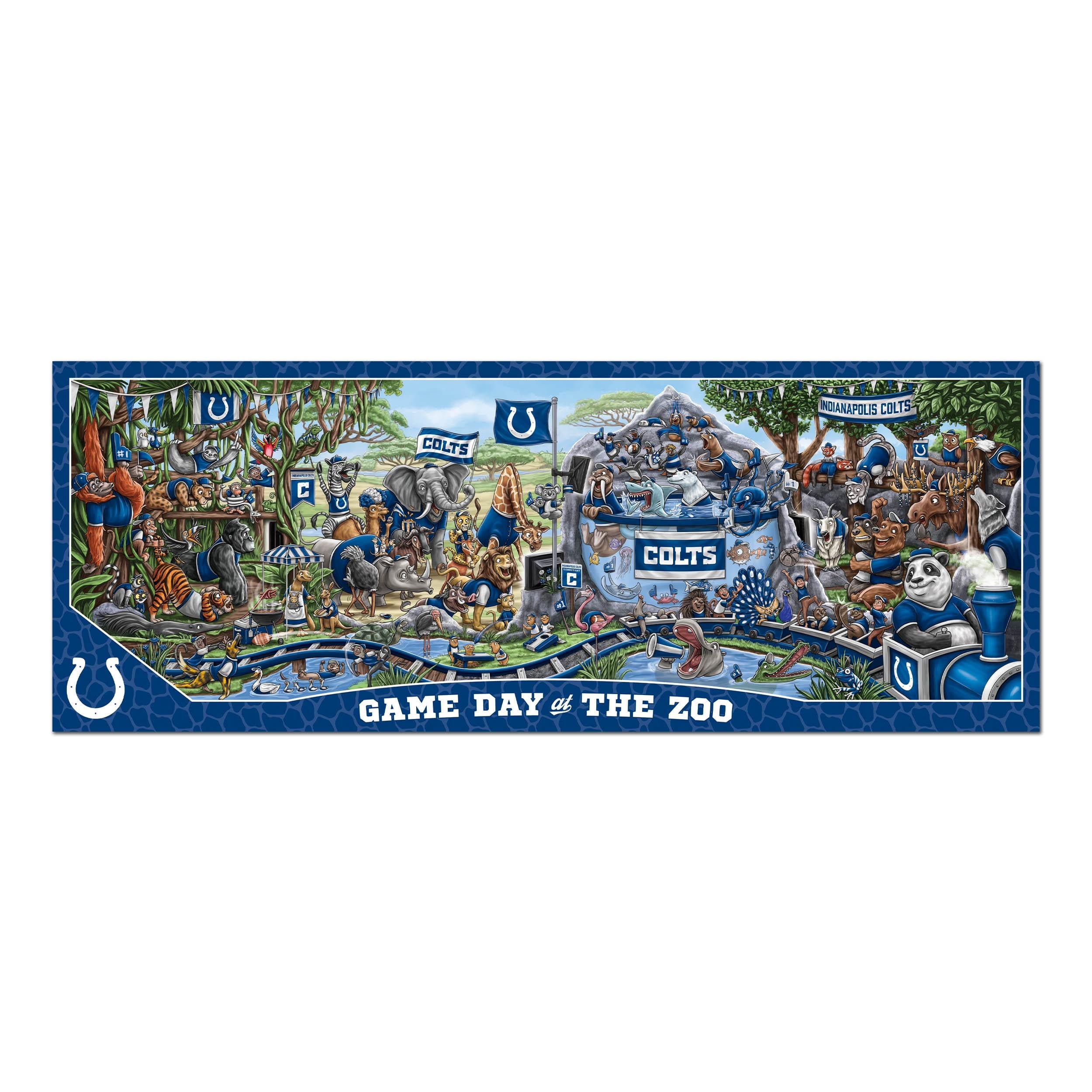 YouTheFan NFL Indianapolis Colts Game Day at the Zoo - 500 pc Puzzle