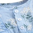 thumbnail image 4 of Baby Girls Princess Romper Dress Long Sleeve Floral Printed Ruffles Lace Mesh Jumpsuits 0-18M, 4 of 10
