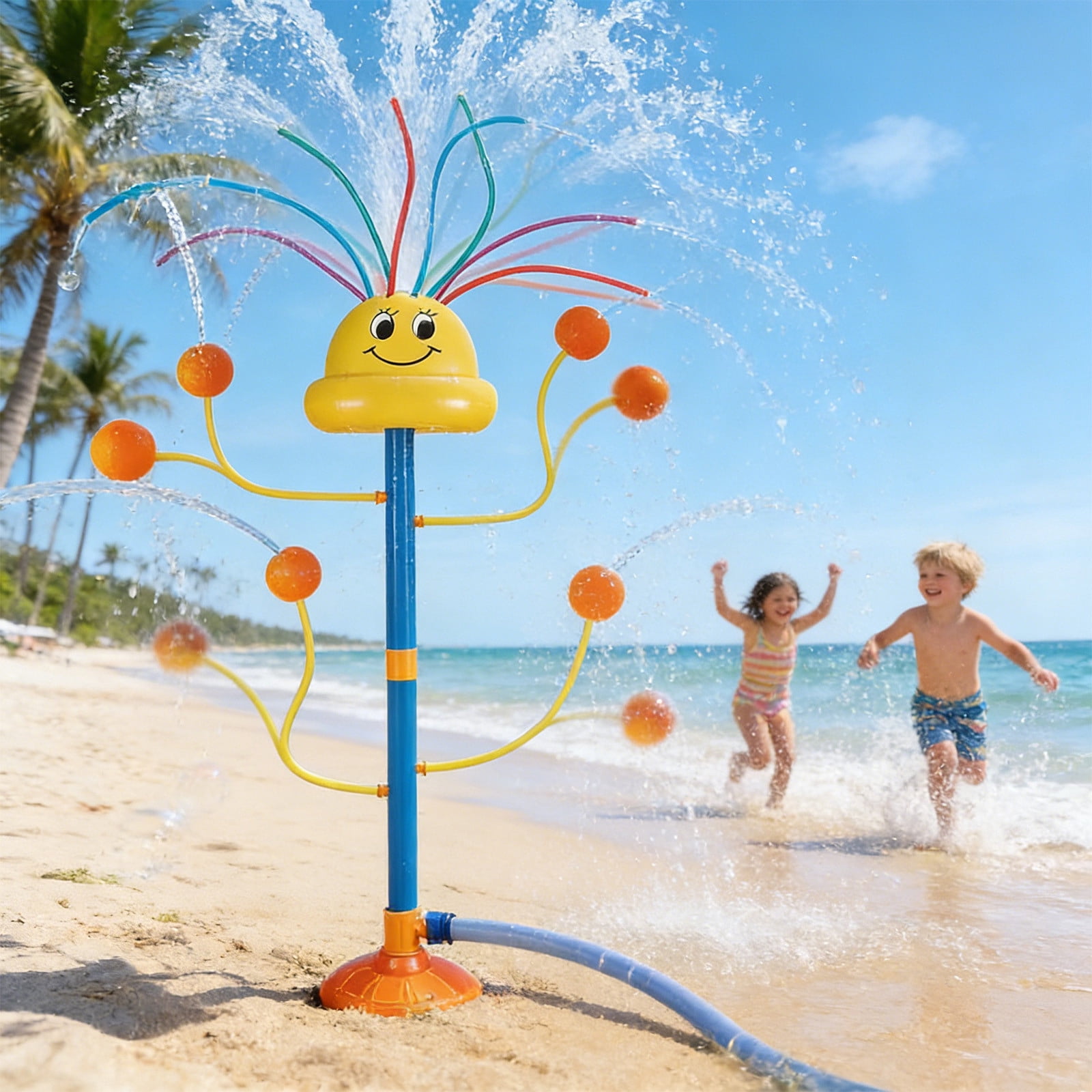 Water Sprinkler Outdoor Yard Toys, Outside Water Play Sprinklers, Backyard Lawns Water Sprinkler, Summer Family Games