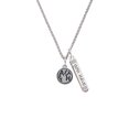 thumbnail image 2 of Delight Jewelry Silvertone Faith in Circle Silvertone Live the Life You Have Imagined Bar Charm Necklace, 23", 2 of 4