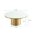 thumbnail image 3 of Manhattan Comfort Glenn Modern Coffee Table with Stainless Steel Base in Gold, 3 of 8