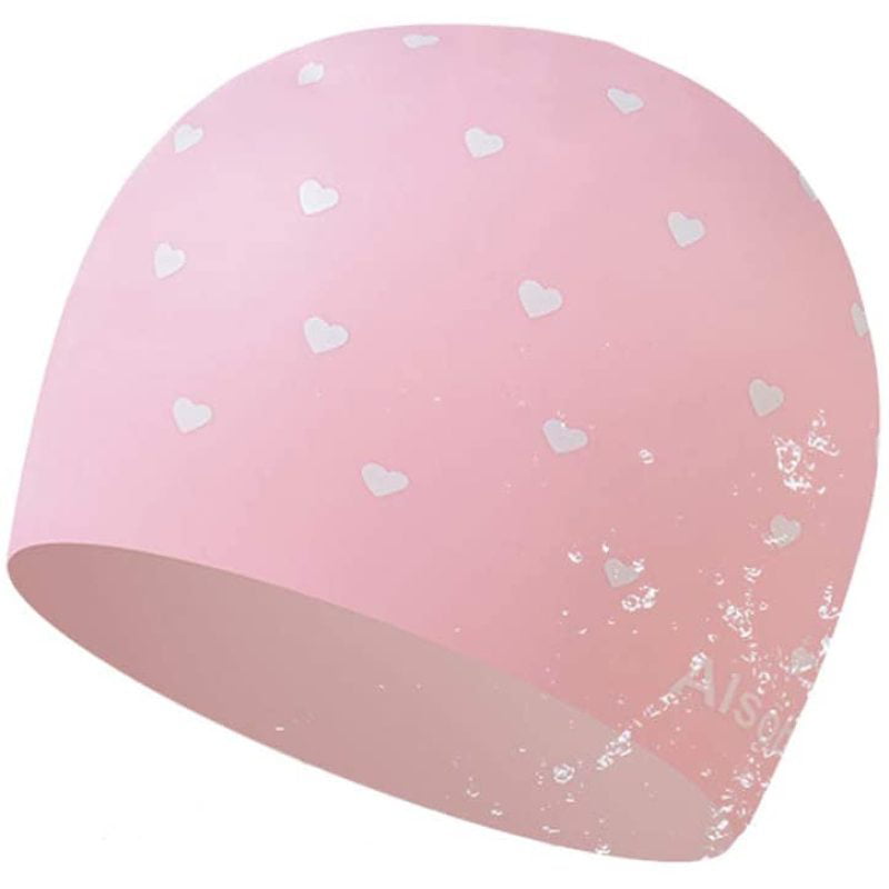 Badekappen Wasserdichter Premium Silikon No Slip Badehut Pink 
