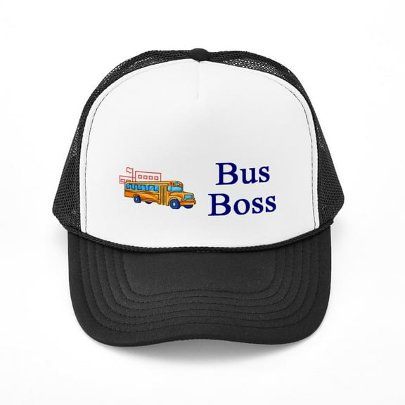 CafePress - Bus Boss - Adjustable Unisex Printed Trucker Hat with Mesh Back