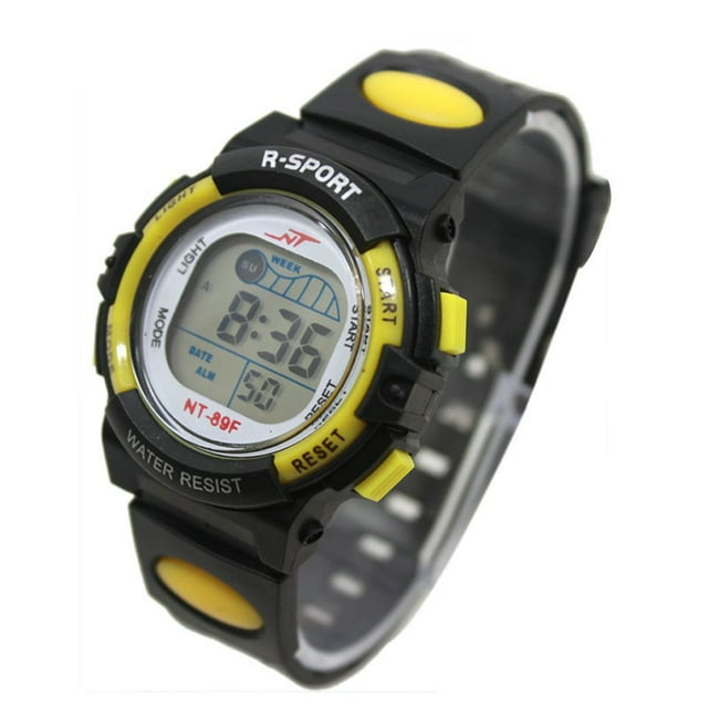 Daisyyozoid Montre-Bracelet à Lumière LED pour Fille Garçon Alarme Date Numérique Multifonction Sport YE