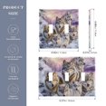 thumbnail image 3 of Dailycode Light Switch Plate Covers 3 Gang Wall Plate Plastics Outlet Covers for Kitchen Home Office Decor Snow Wolf Family, 3 of 8