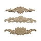 thumbnail image 1 of Calcomanías de tallado de madera maciza, pieza de flor pequeña horizontal, accesorios para muebles, parche para puerta de gabinete, tallado de madera Dongyang, 1 of 1