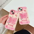 thumbnail image 7 of Case for iPhone 15 Pro,Cute 3D Kawaii Phone Cases Funny Butter Bear Angel Cartoon Cover with Keychain Soft Silicone Gel Drop Protection Case Women Girls for iPhone 15 Pro, 7 of 7