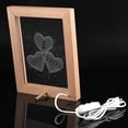 thumbnail image 2 of Marco de fotos LED USB Zhivalor luz nocturna decorativa Tres Corazones, 2 of 8