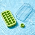 thumbnail image 5 of Cute Ice Cube Bottle with Straw - 2 in 1 Durable Ice Cube Freezer Molds - Easy Release Square Ice Cube Maker with Lid - Portable Ice Maker Container - Insert the Straw and Drink, 5 of 7