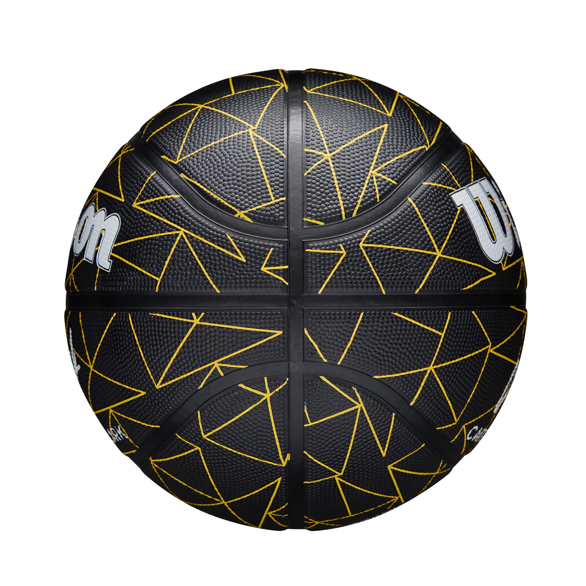 Wilson Caitlin Clark Repetition Outdoor Basketball - Black/Yellow, Size 6 - 28.5"