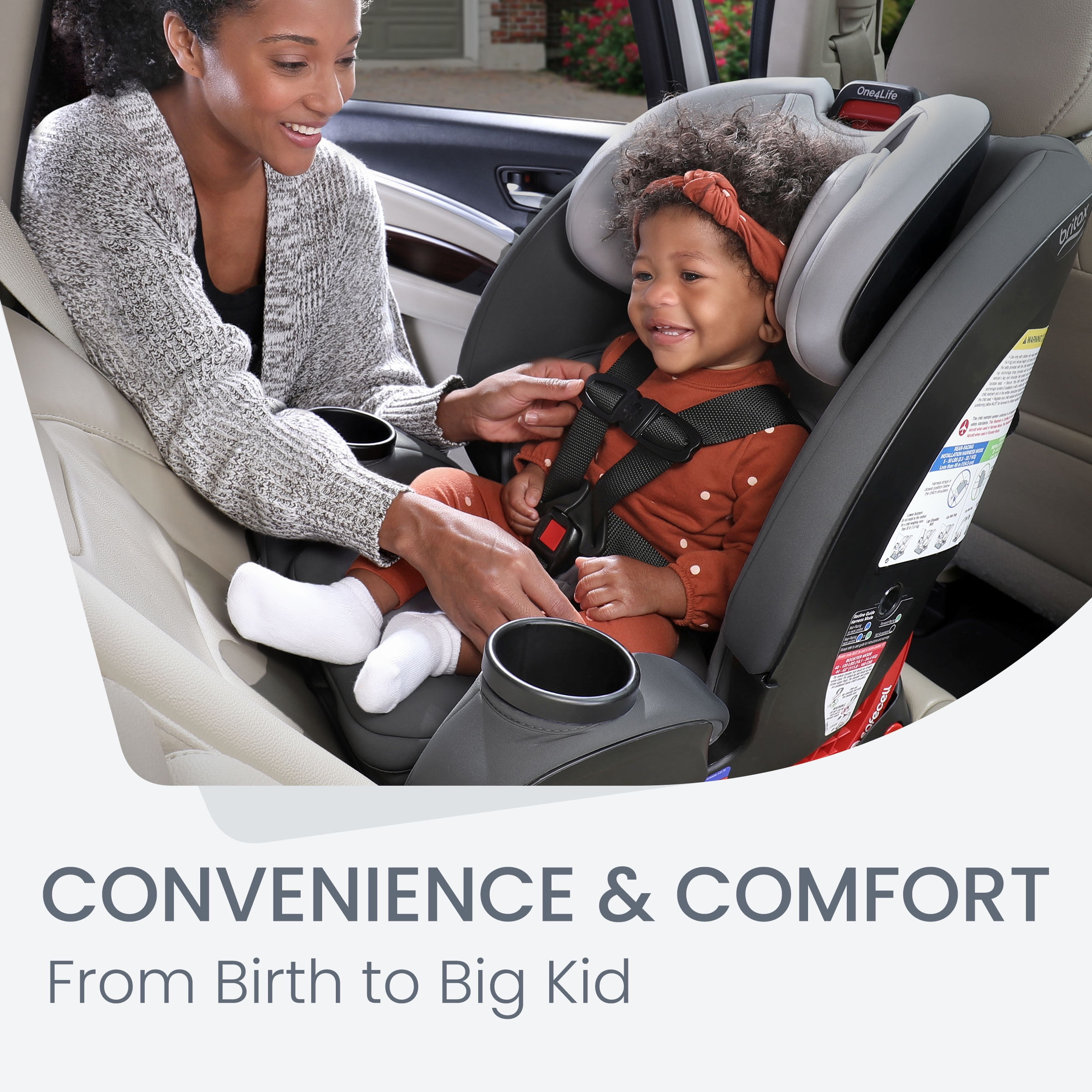 Britax One4Life ClickTight All-in-One Convertible Car Seat, Glacier Graphite