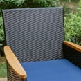thumbnail image 2 of MF Studio 2 Pieces Outdoor Rattan Dining Chairs, All Weather PE Rattan Wicker Chairs with Cushion and Wooden Armrest, 2 of 12