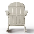 thumbnail image 3 of WestinTrends Malibu Outdoor Patio Porch Rocking Adirondack Chair, Sand, 3 of 12