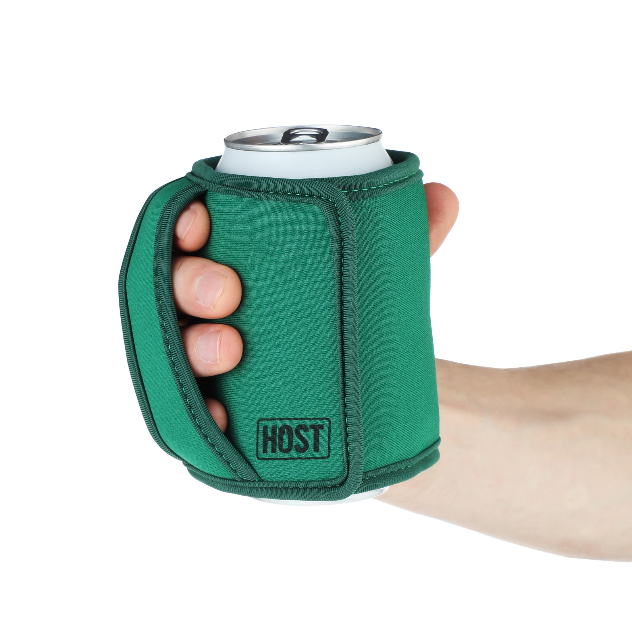 Host Insta-Chill Standard Can Sleeve for Beer, Soda, Juice Cans, Evergreen