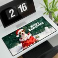 thumbnail image 3 of Santa Surprise Gift Jack Russell Terrier Merry Cheerful Christmas Desk Mat Full Keyboard Mouse Pad Parson Jack Dog Lover Large Mousepad - 12021, 3 of 5