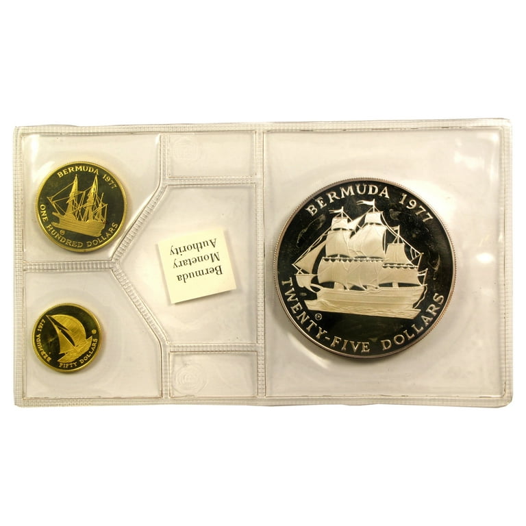 1977 Bermuda Gold/Silver Queen's Silver Jubilee Proof Set