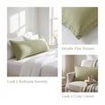 thumbnail image 3 of Unique Bargains 1 Pack Soft Cooling Cotton Pillow Covers Wrinkle Resistant Bean green, 3 of 5