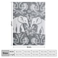 thumbnail image 4 of ARISTURING  Velvet Plush Home Throw Blanket for Couch Sofa Bed, Warm Elegant Fuzzy Flannel Blanket for Kid Adults or Pet, Lightweight Soft Cozy Warm Luxury Blankets (Elephant Gray), 4 of 6